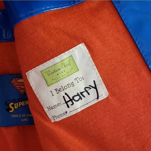 3 for $25 Western Chief Superman Rain Jacket - Picture 8 of 10